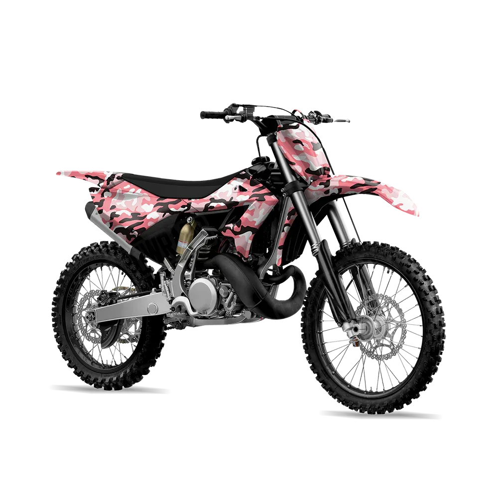 Classic Pink Dirt Bike Wraps