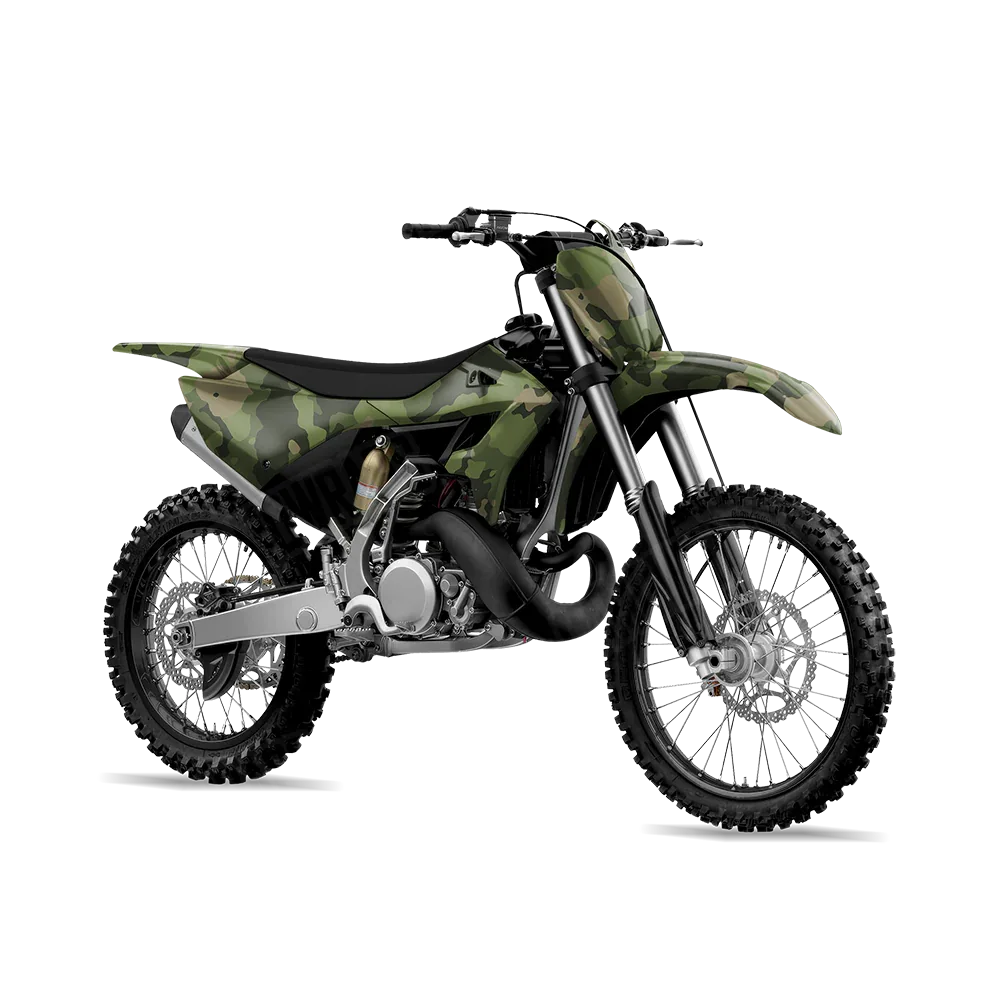 Cumulus Army Green Dirt Bike Wraps