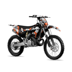 Cumulus Orange Tiger Dirt Bike Wraps