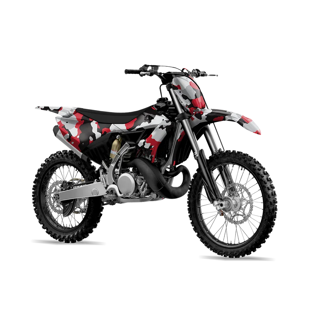 Cumulus Red Tiger Dirt Bike Wraps