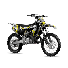 Cumulus Yellow Tiger Dirt Bike Wraps