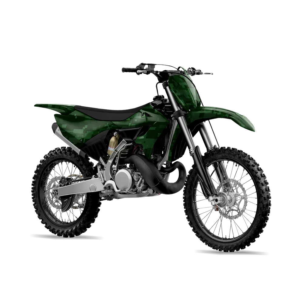 Digital Elite Green Dirt Bike Wraps