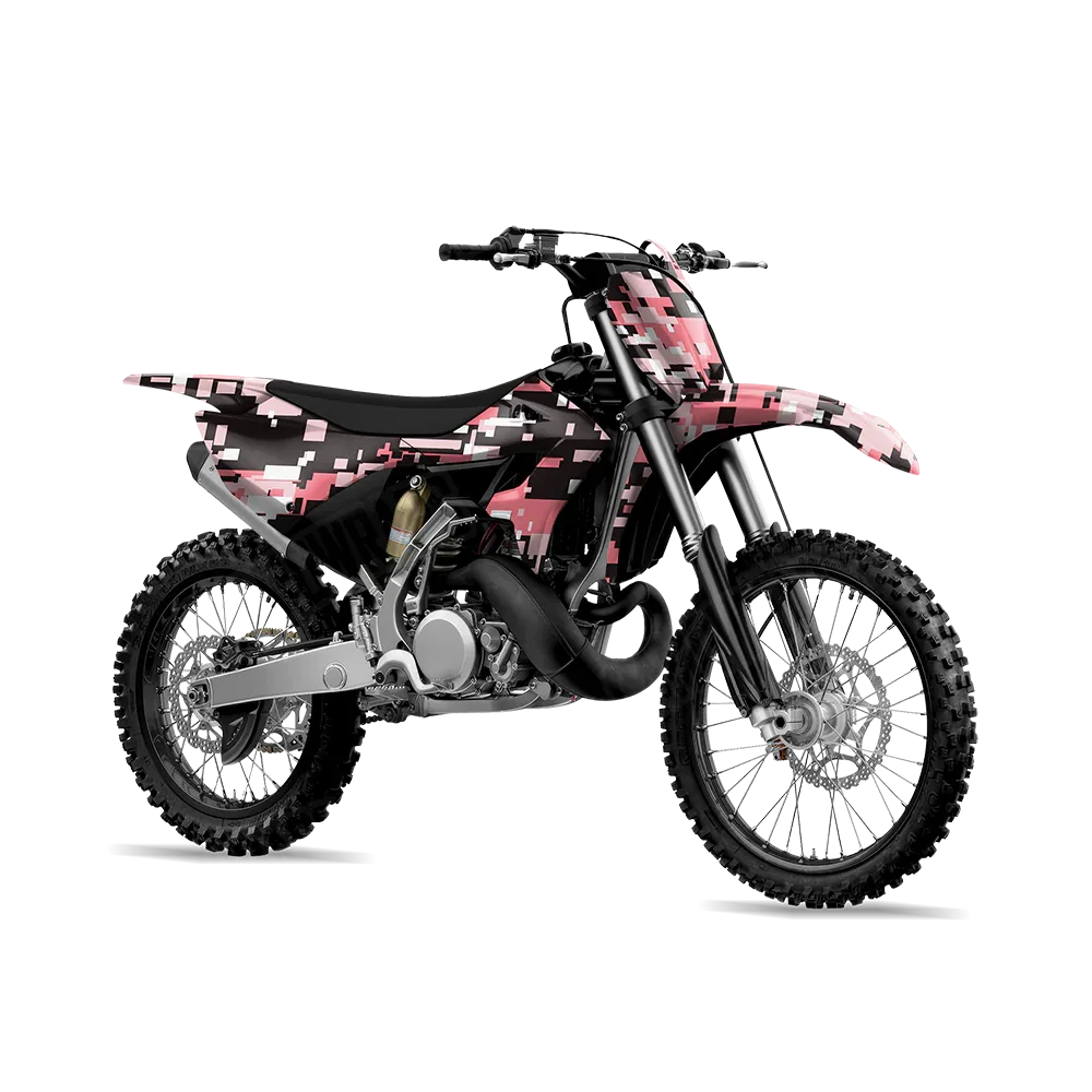 Digital Pink Dirt Bike Wraps