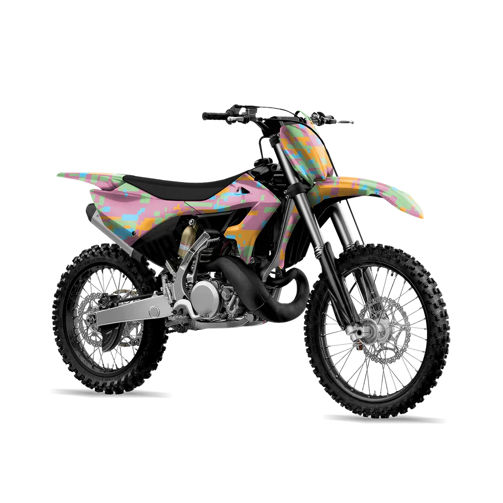 Digital Sherbert Dirt Bike Wraps