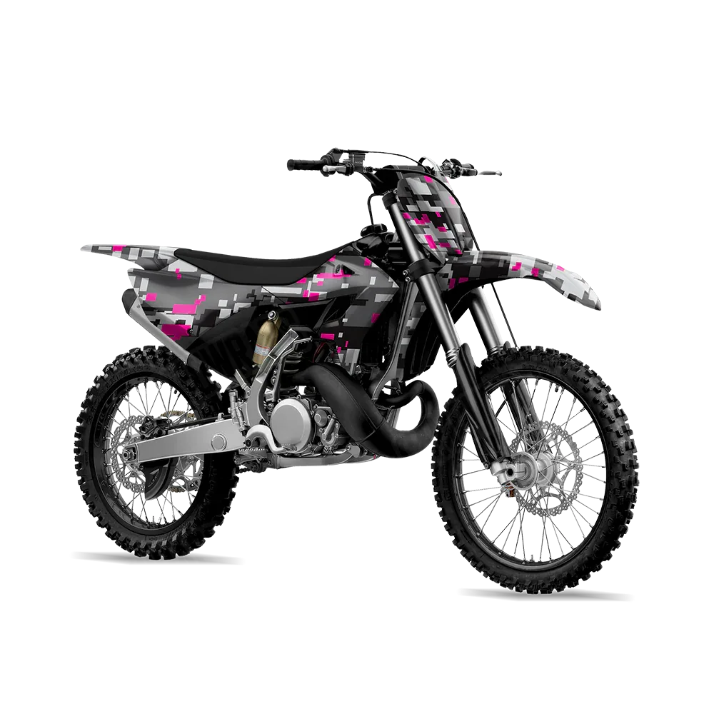 Digital Urban Magenta Dirt Bike Wraps