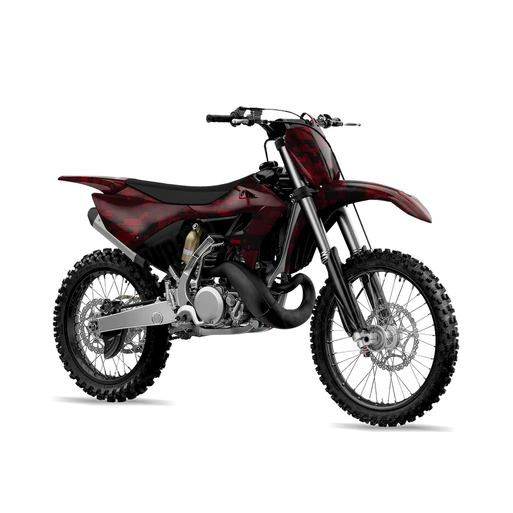 Digital Vampire Red Dirt Bike Wraps