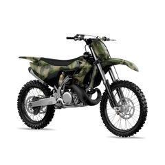 Ragged Army Green Dirt Bike Wraps