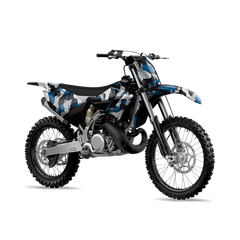 Ragged Blue Tiger Dirt Bike Wraps