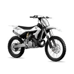 Ragged Elite White Dirt Bike Wraps