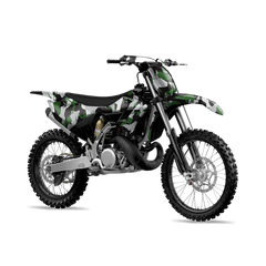 Ragged Green Tiger Dirt Bike Wraps
