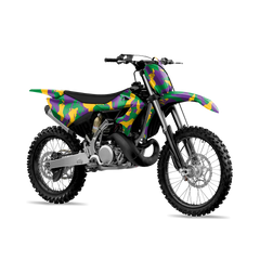 Ragged Mardi Gras Dirt Bike Wraps