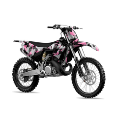 Ragged Pink Tiger Dirt Bike Wraps