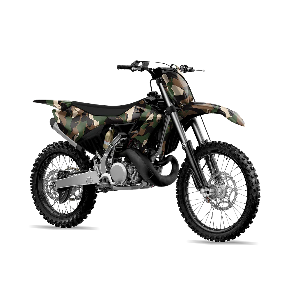 Ragged Woodland Dirt Bike Wraps
