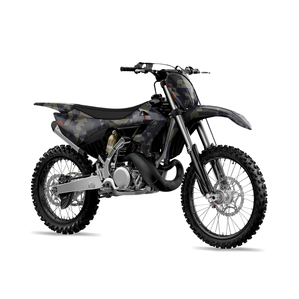 Triangle Blue Copper Dirt Bike Wraps