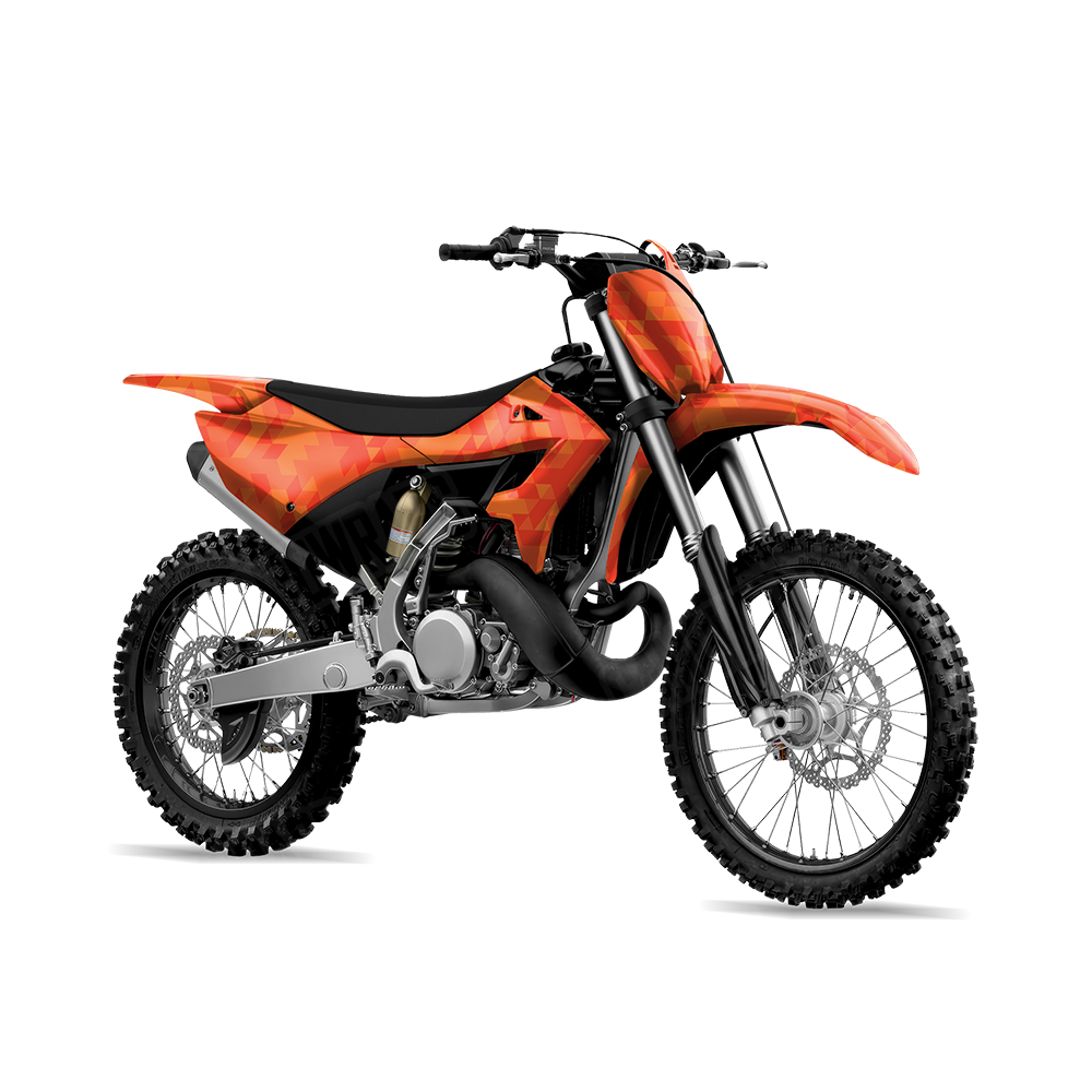 Triangle Elite Orange Dirt Bike Wraps