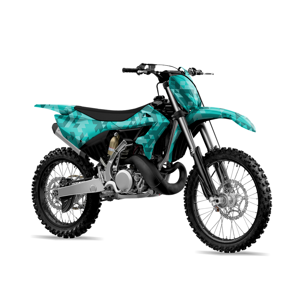 Triangle Elite Tiffany Blue Dirt Bike Wraps