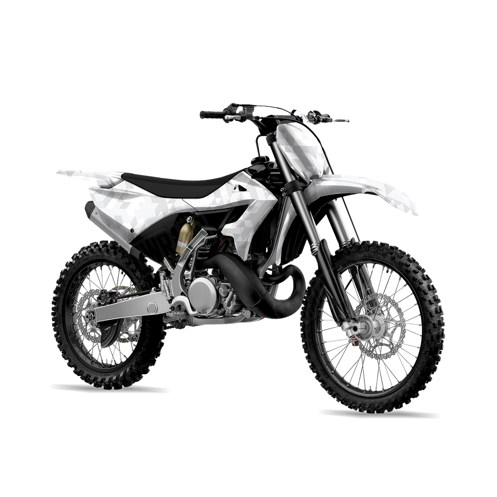 Triangle Elite White Dirt Bike Wraps