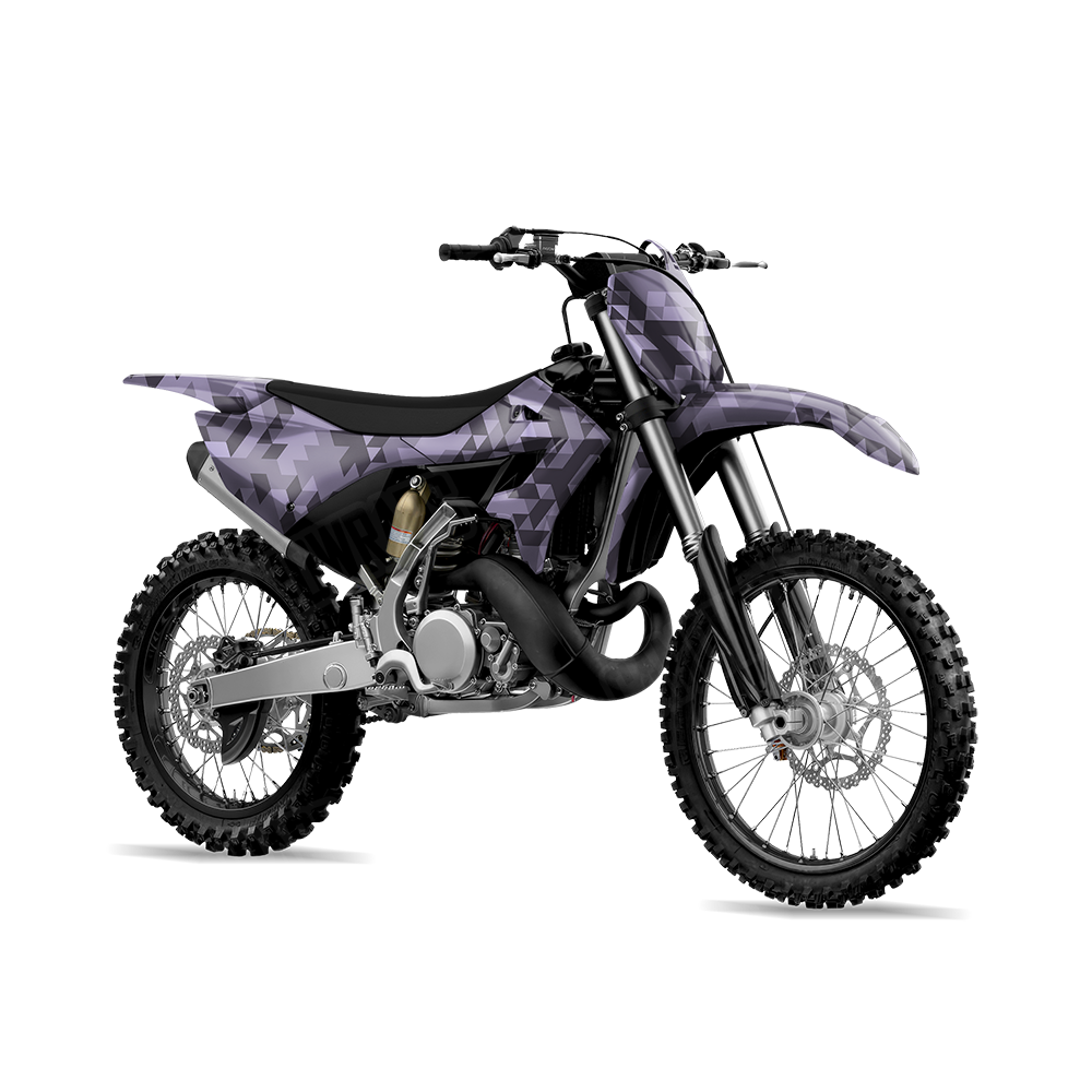 Triangle Lilac Dirt Bike Wraps