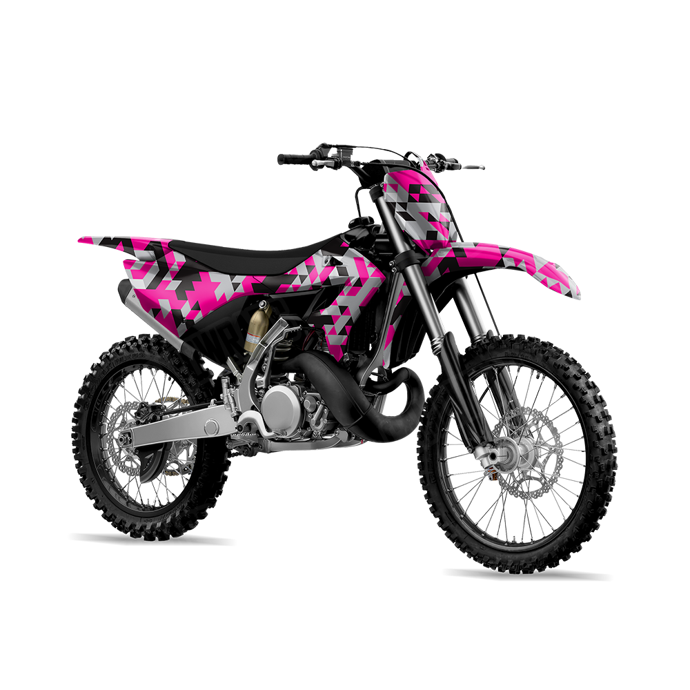 Triangle Magenta Tiger Dirt Bike Wraps