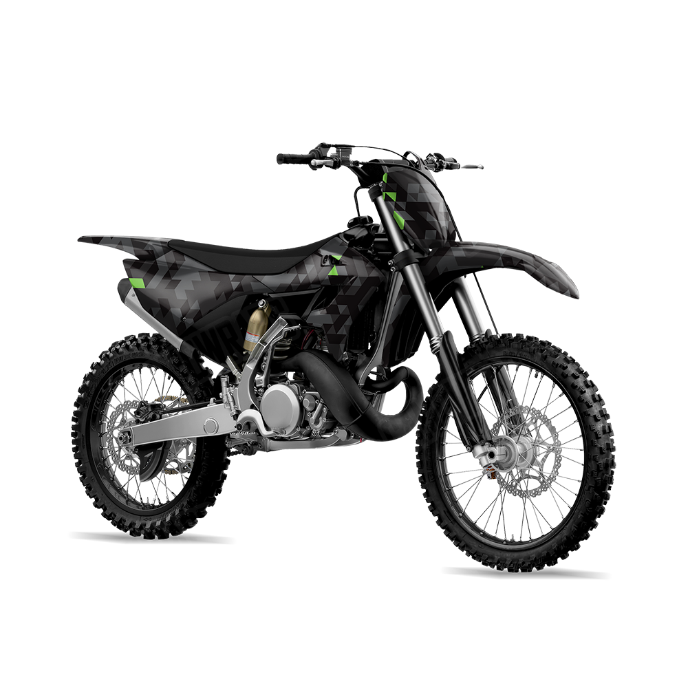 Triangle Metro Green Dirt Bike Wraps