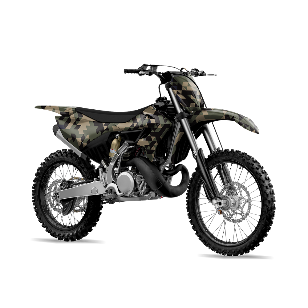 Triangle Militant Blue Dirt Bike Wraps