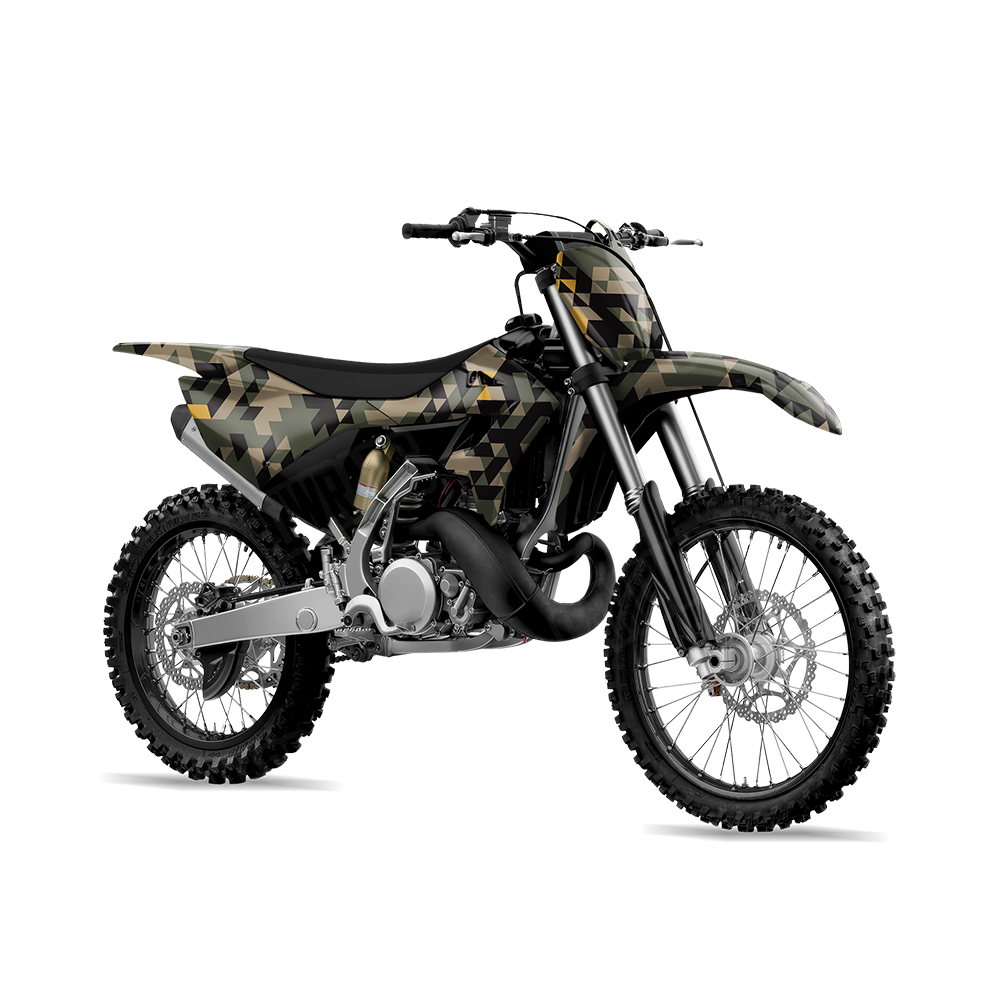 Triangle Militant Yellow Dirt Bike Wraps