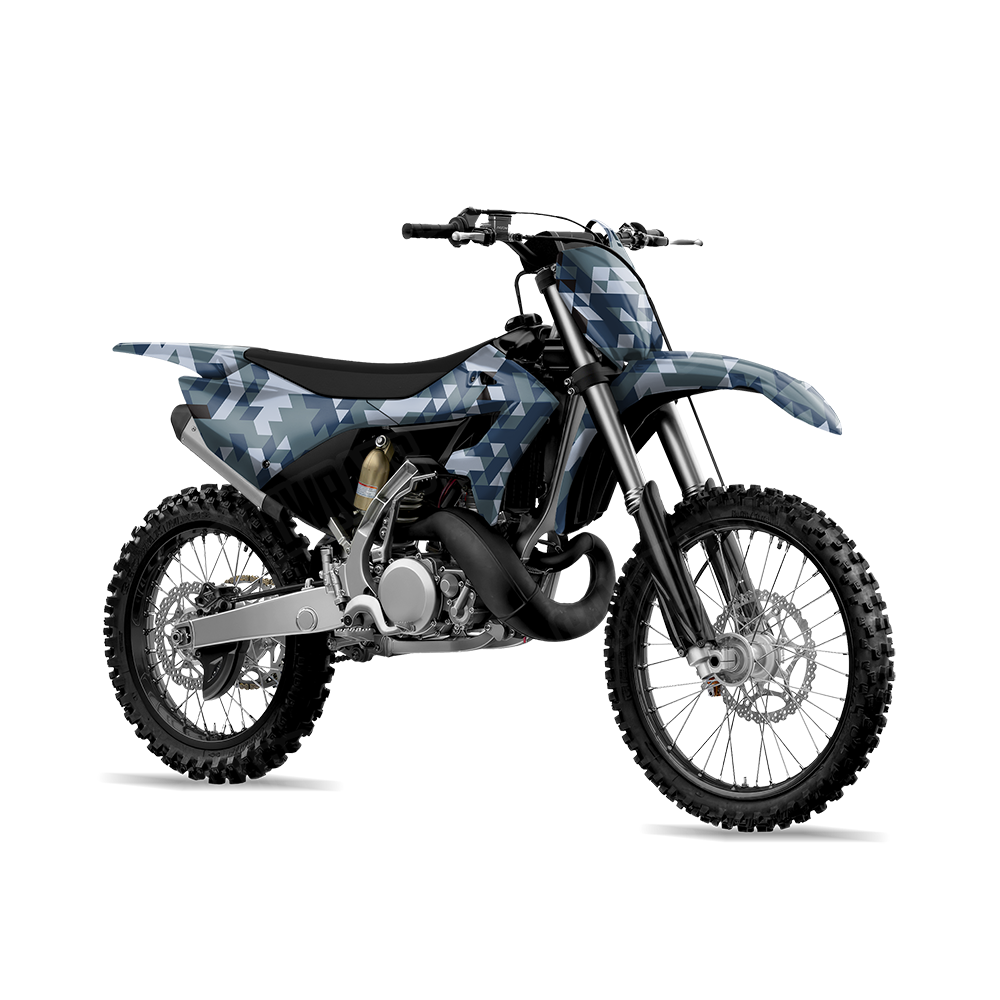 Triangle Navy Dirt Bike Wraps