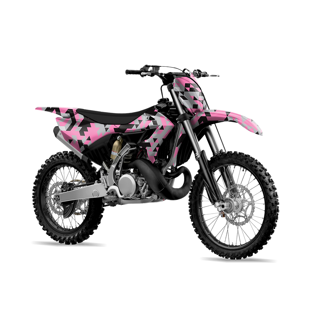 Triangle Pink Tiger Dirt Bike Wraps