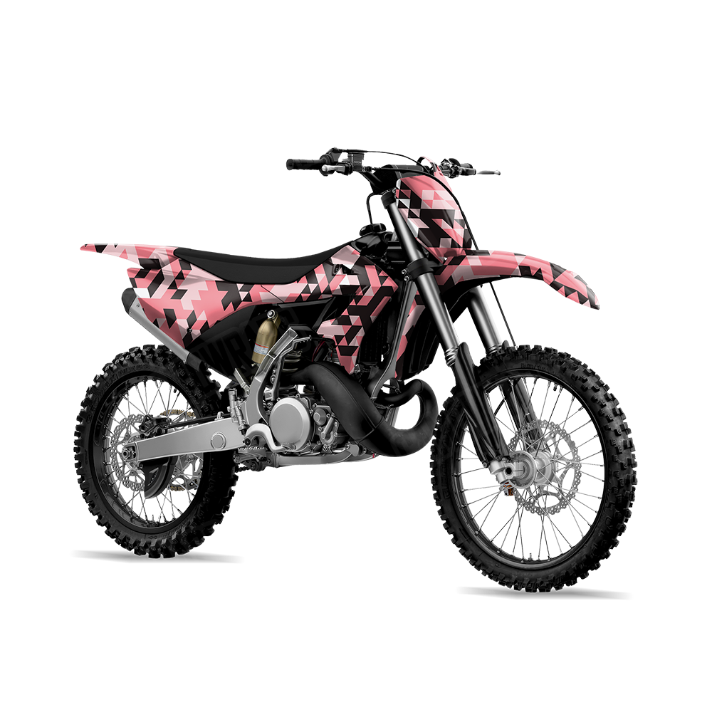 Triangle Pink Dirt Bike Wraps