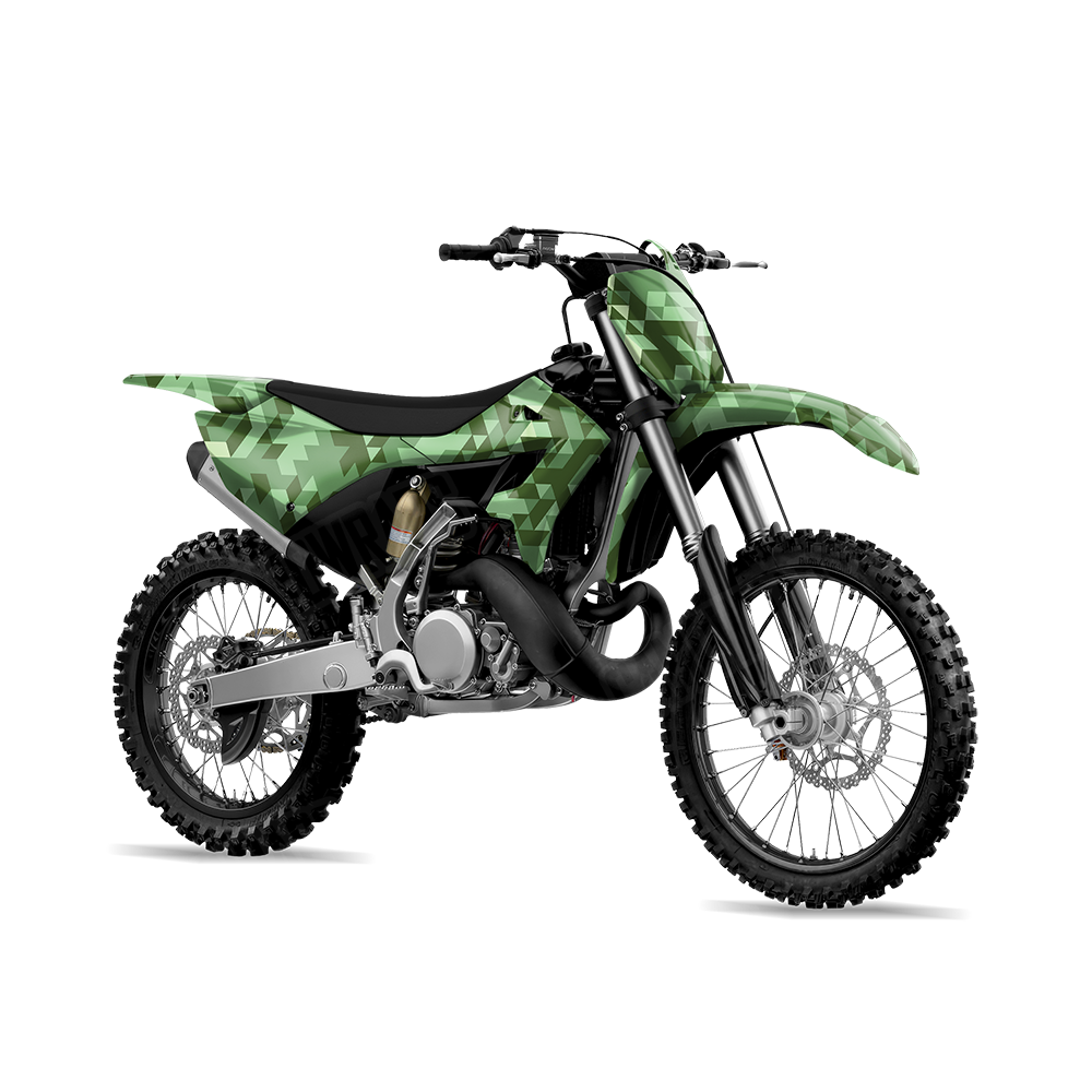 Triangle Pistachio Dirt Bike Wraps