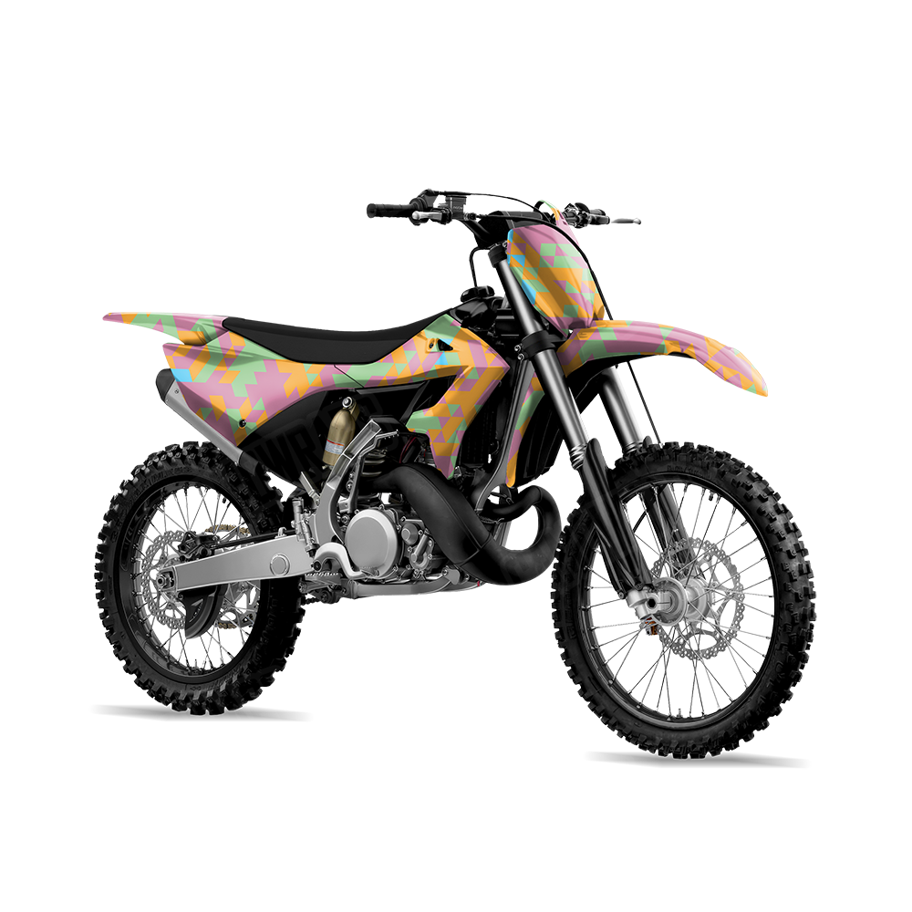 Triangle Sherbert Dirt Bike Wraps