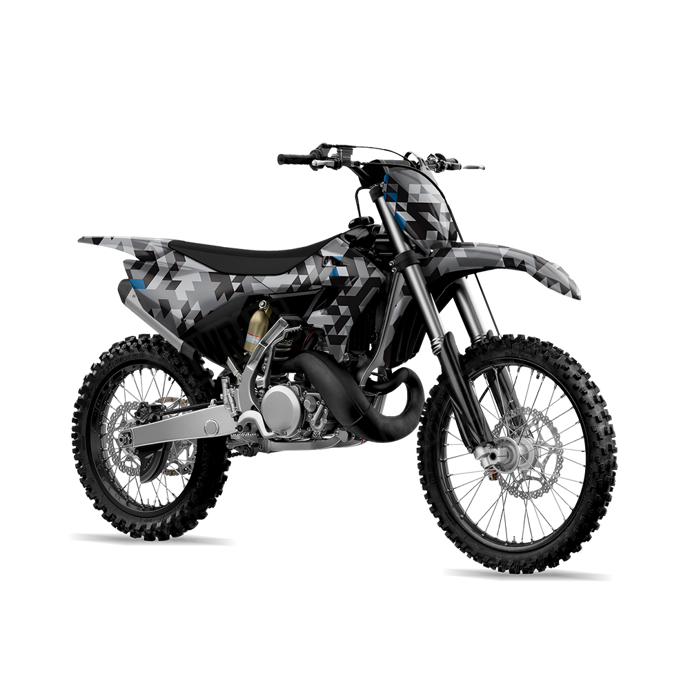 Triangle Urban Blue Dirt Bike Wraps