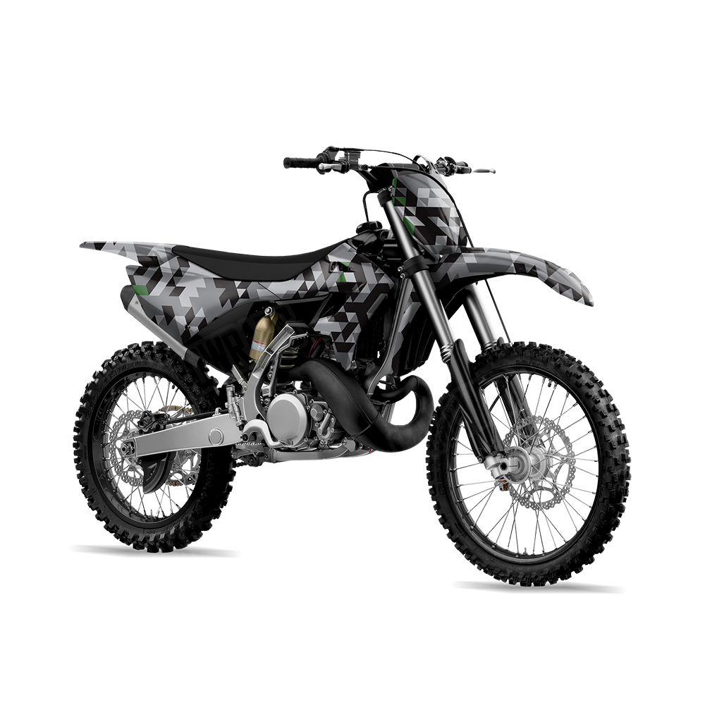 Triangle Urban Green Dirt Bike Wraps