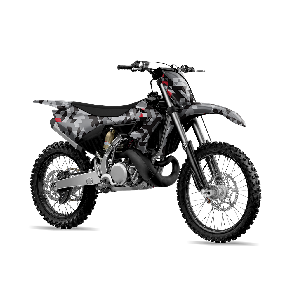 Triangle Urban Red Dirt Bike Wraps