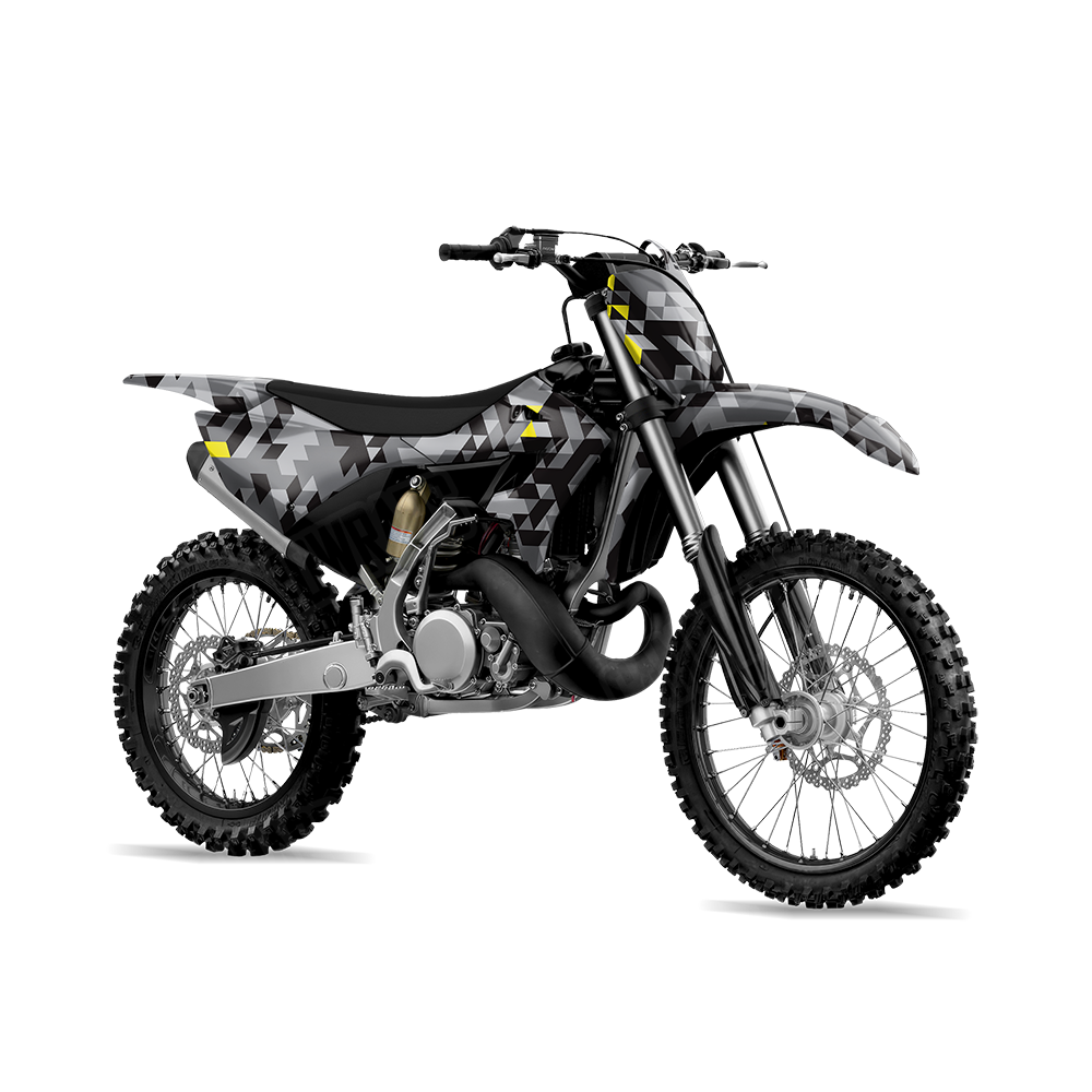 Triangle Urban Yellow Dirt Bike Wraps