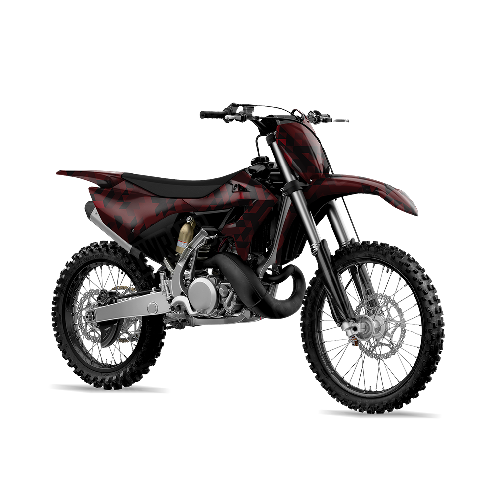 Triangle Vampire Red Dirt Bike Wraps