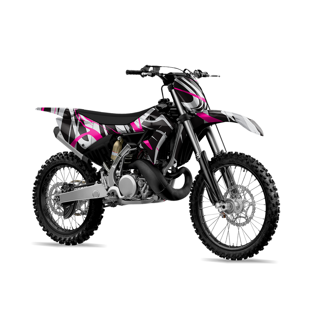 Liquid Smoke Magenta Tiger Dirt Bike Wraps
