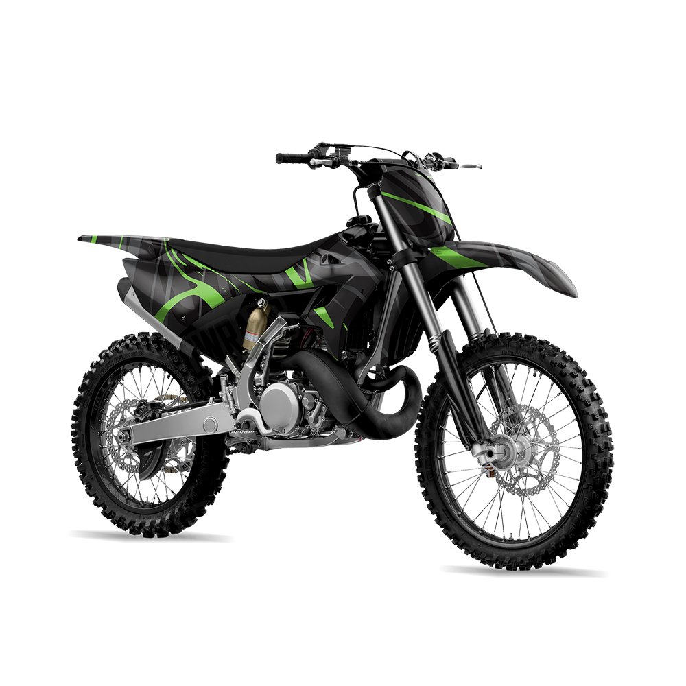 Liquid Smoke Metro Green Dirt Bike Wraps