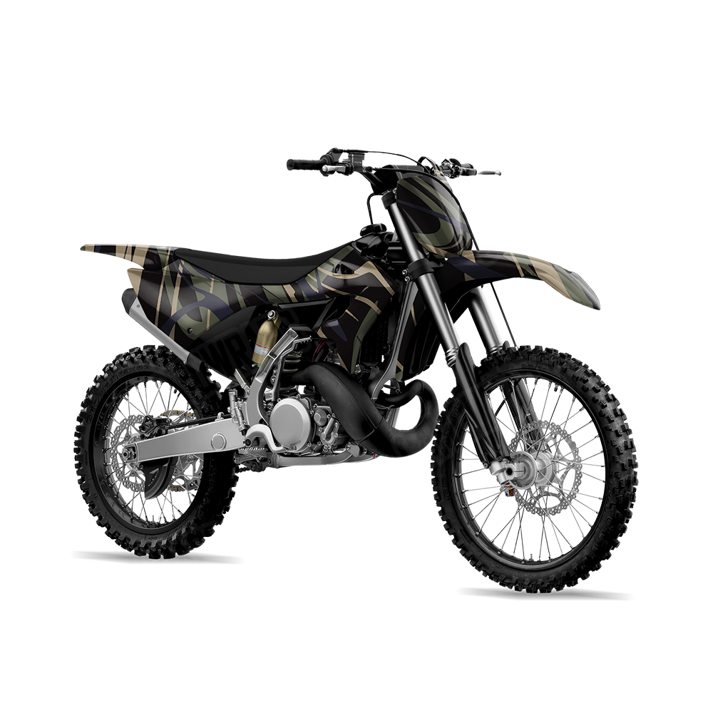 Liquid Smoke Militant Blue Dirt Bike Wraps