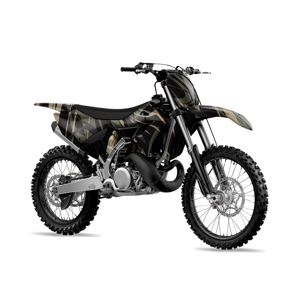 Liquid Smoke Militant Charcoal Dirt Bike Wraps