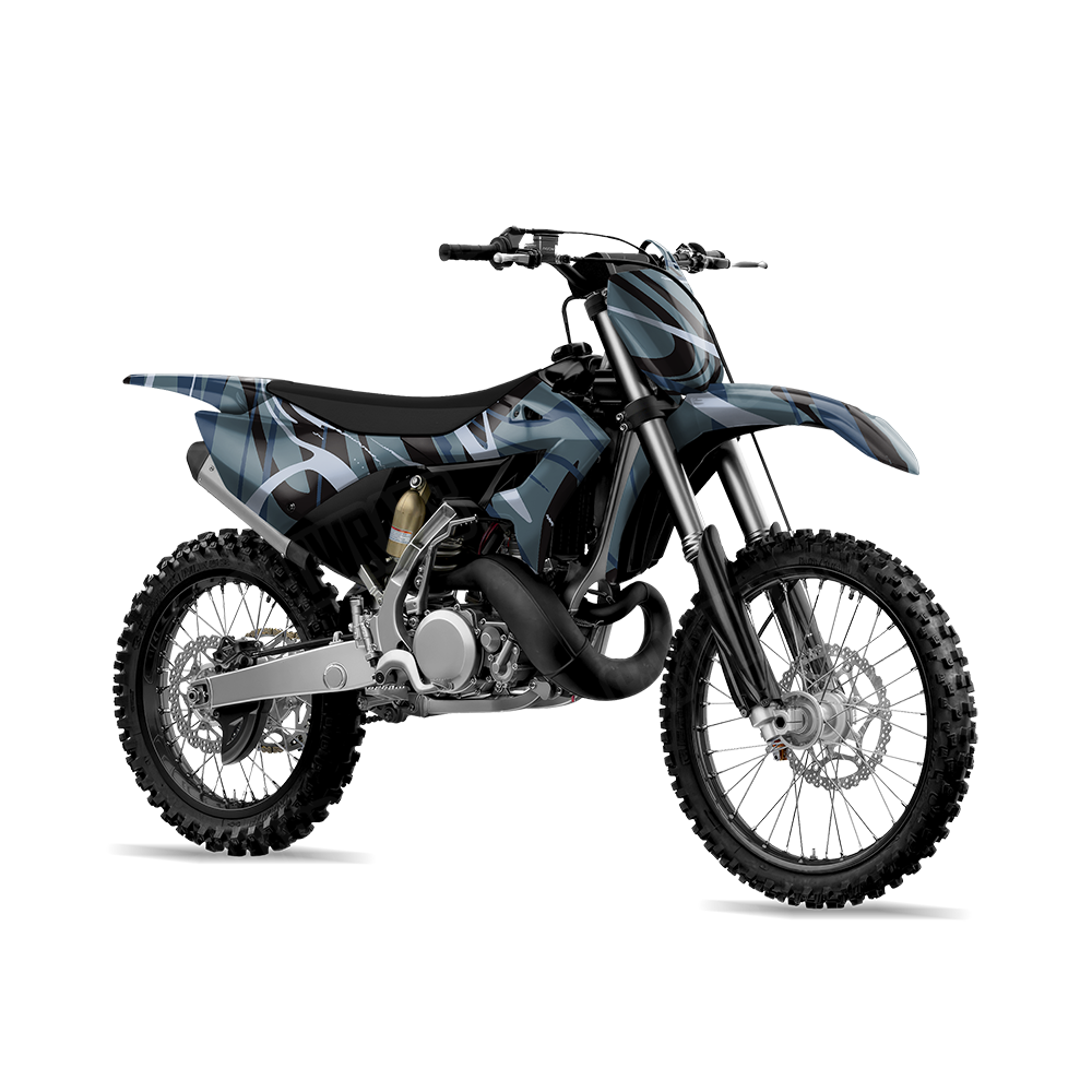 Liquid Smoke Navy Dirt Bike Wraps