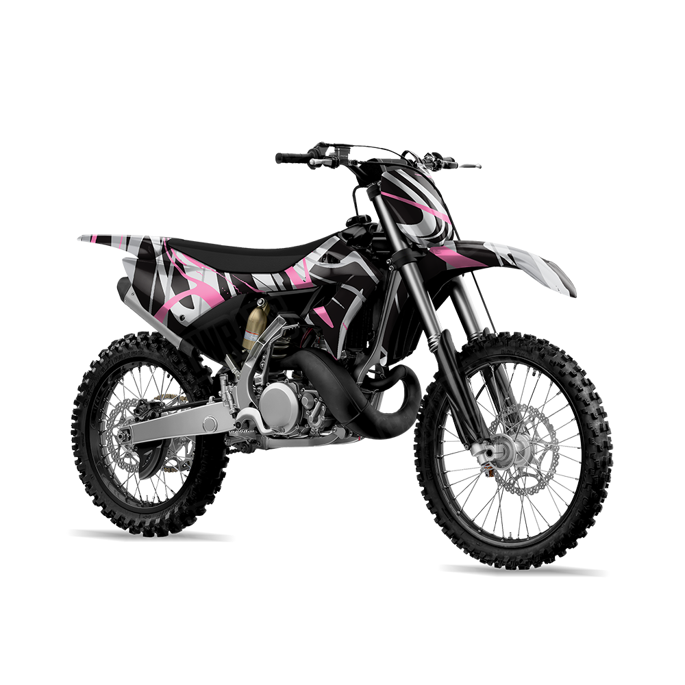 Liquid Smoke Pink Tiger Dirt Bike Wraps