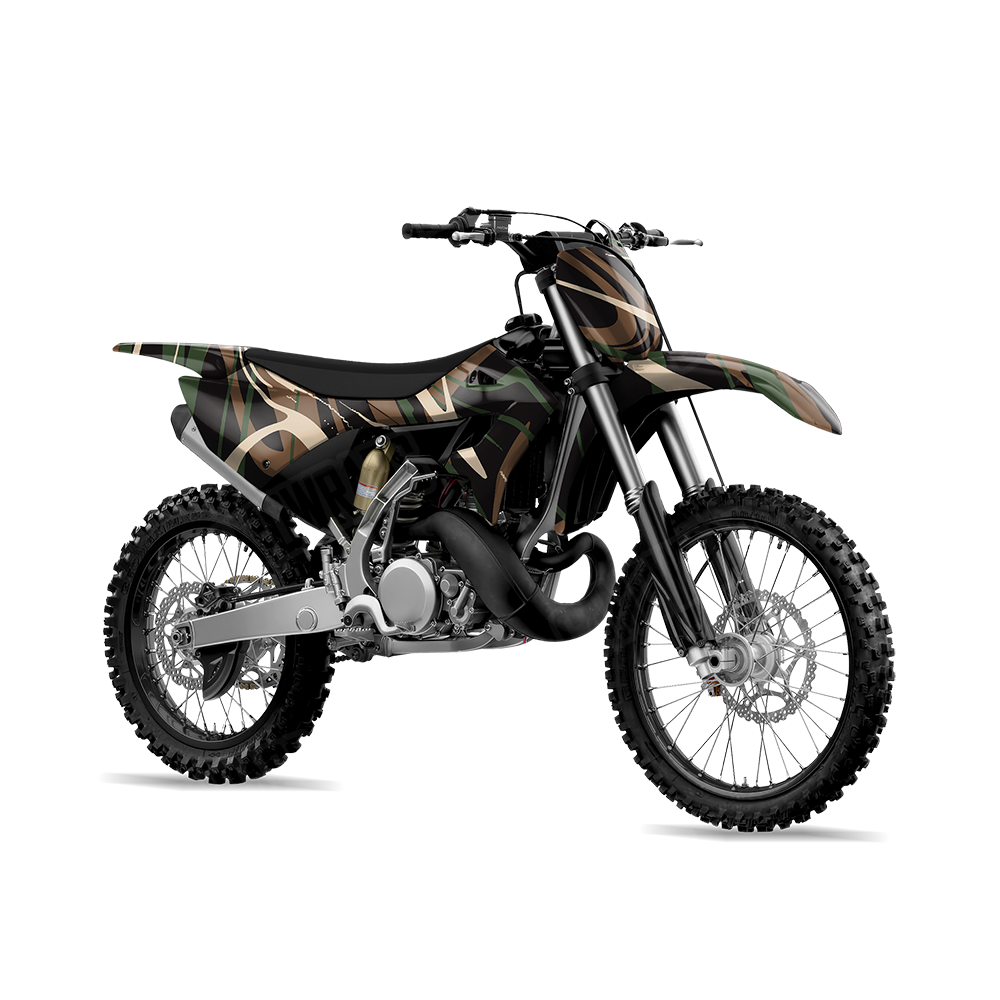Liquid Smoke Woodland Dirt Bike Wraps
