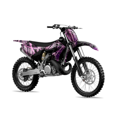 Nature Dry Grassland Pink Dirt Bike Wraps