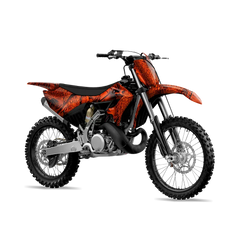 Nature Orange Forest Dirt Bike Wraps