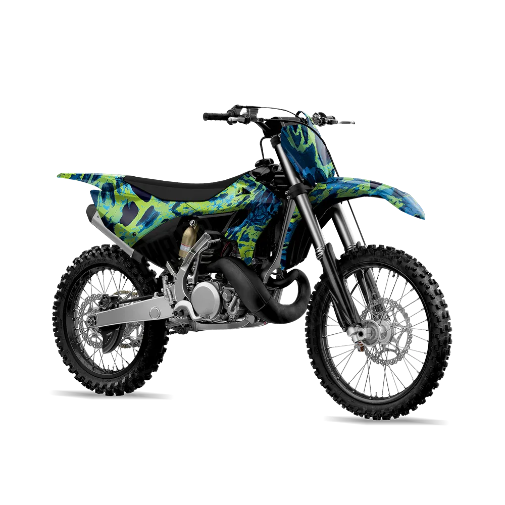 Prym1 Camo Blue Tang Dirt Bike Wraps