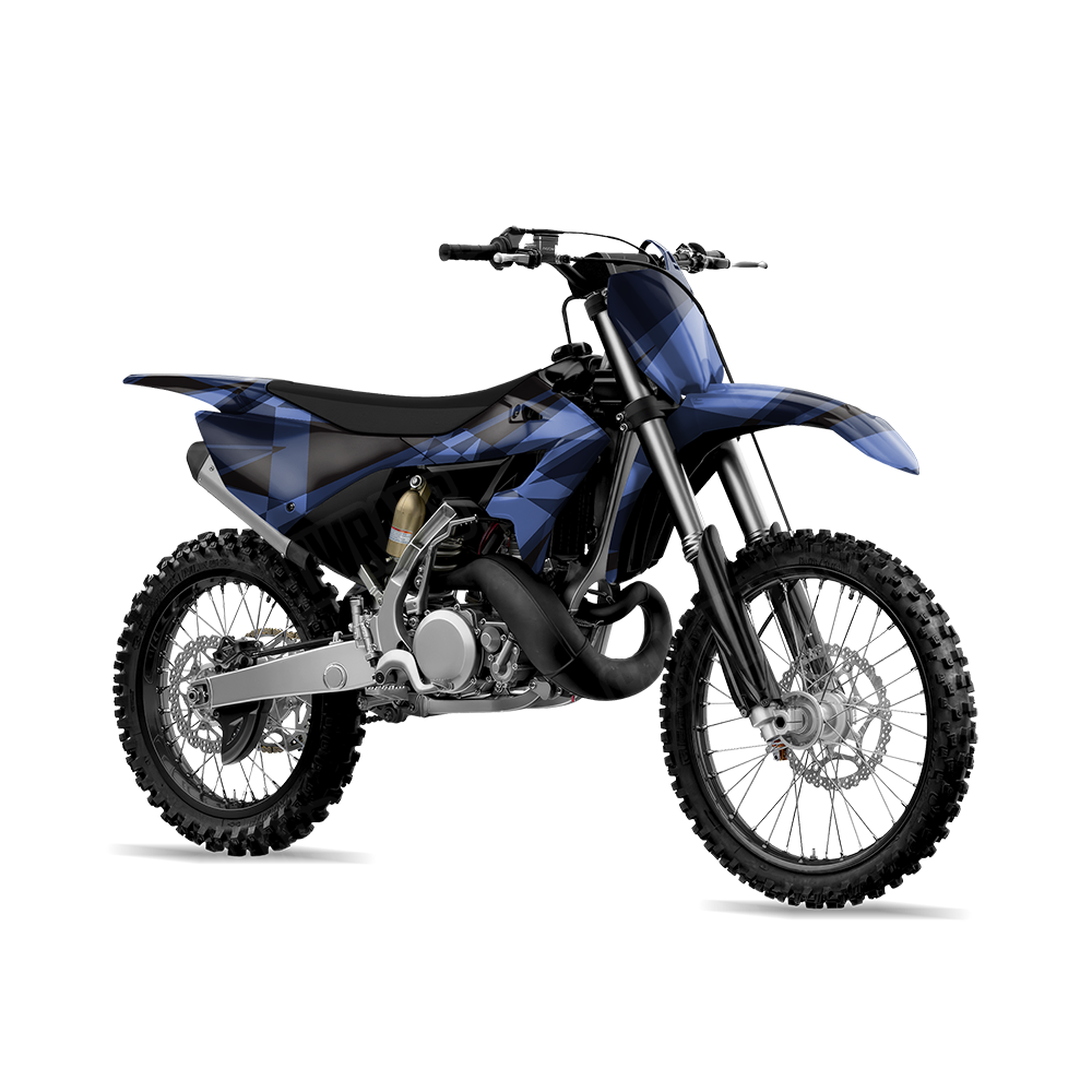 Sharp Blue Midnight Dirt Bike Wraps