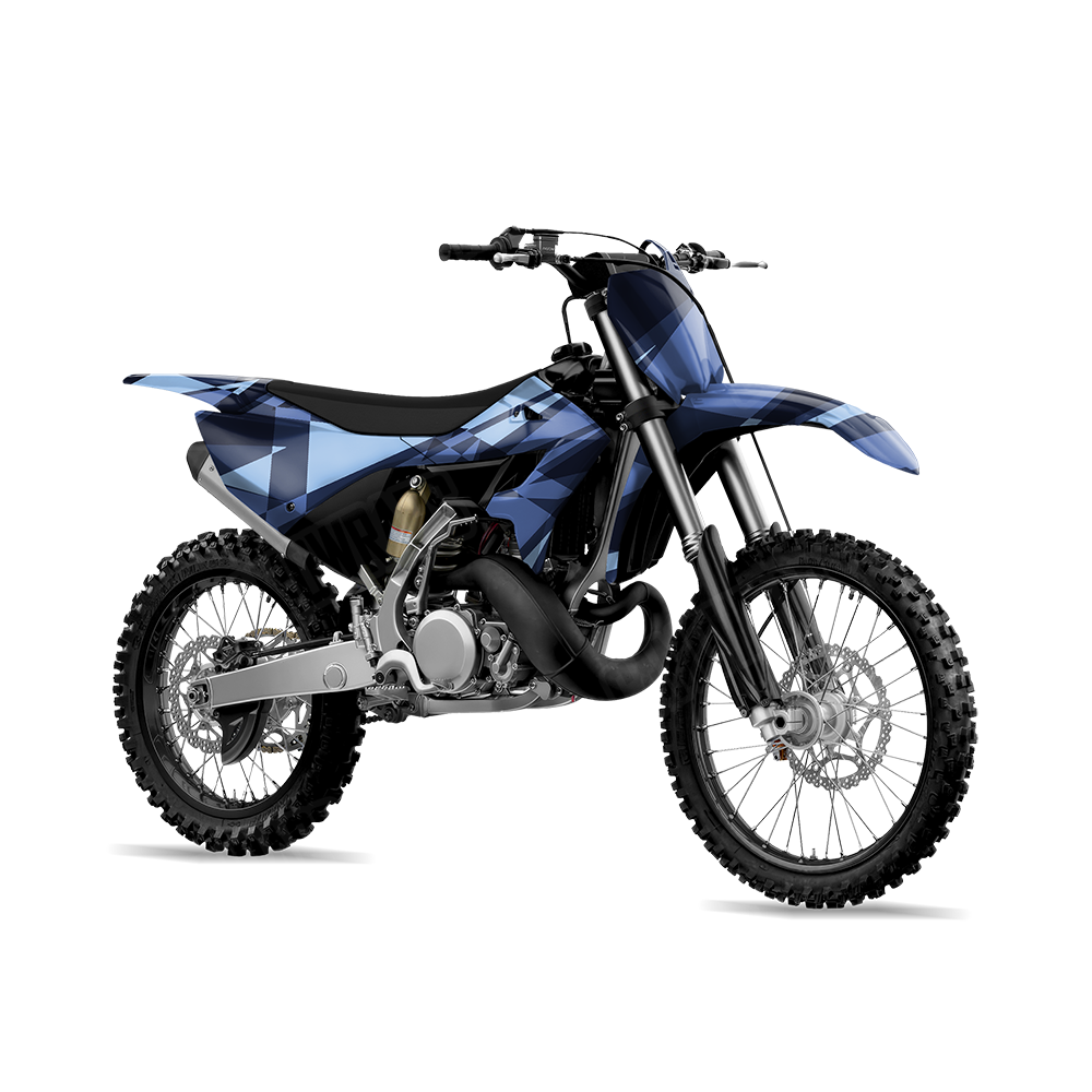 Sharp Blue Urban Night Dirt Bike Wraps