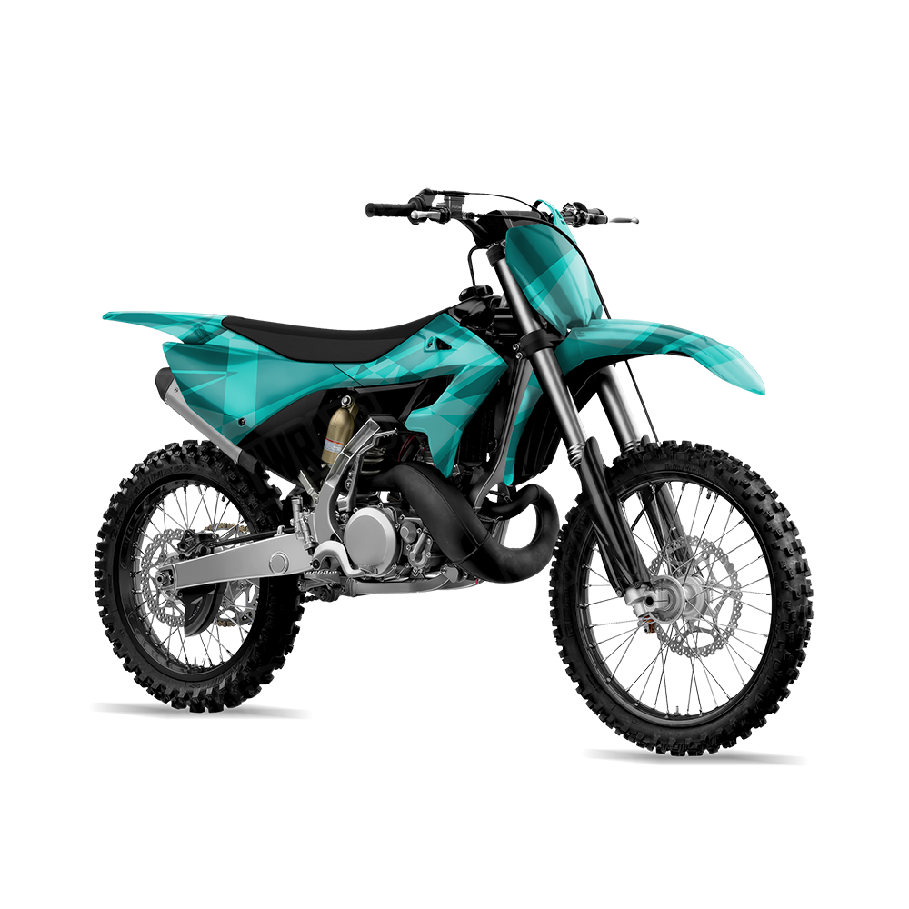 Sharp Elite Tiffany Blue Dirt Bike Wraps