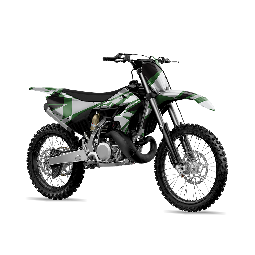 Sharp Green Tiger Dirt Bike Wraps
